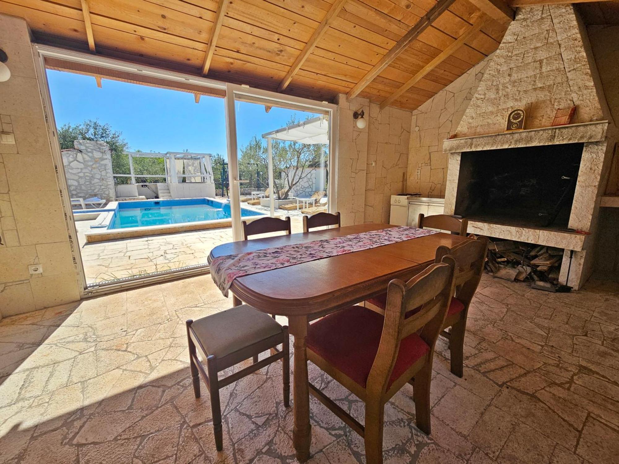 Flamingo - House With Private Pool Villa Gornji Seget Dış mekan fotoğraf