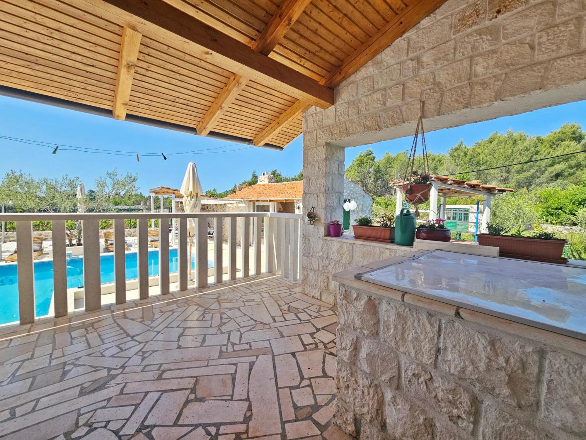 Flamingo - House With Private Pool Villa Gornji Seget Dış mekan fotoğraf